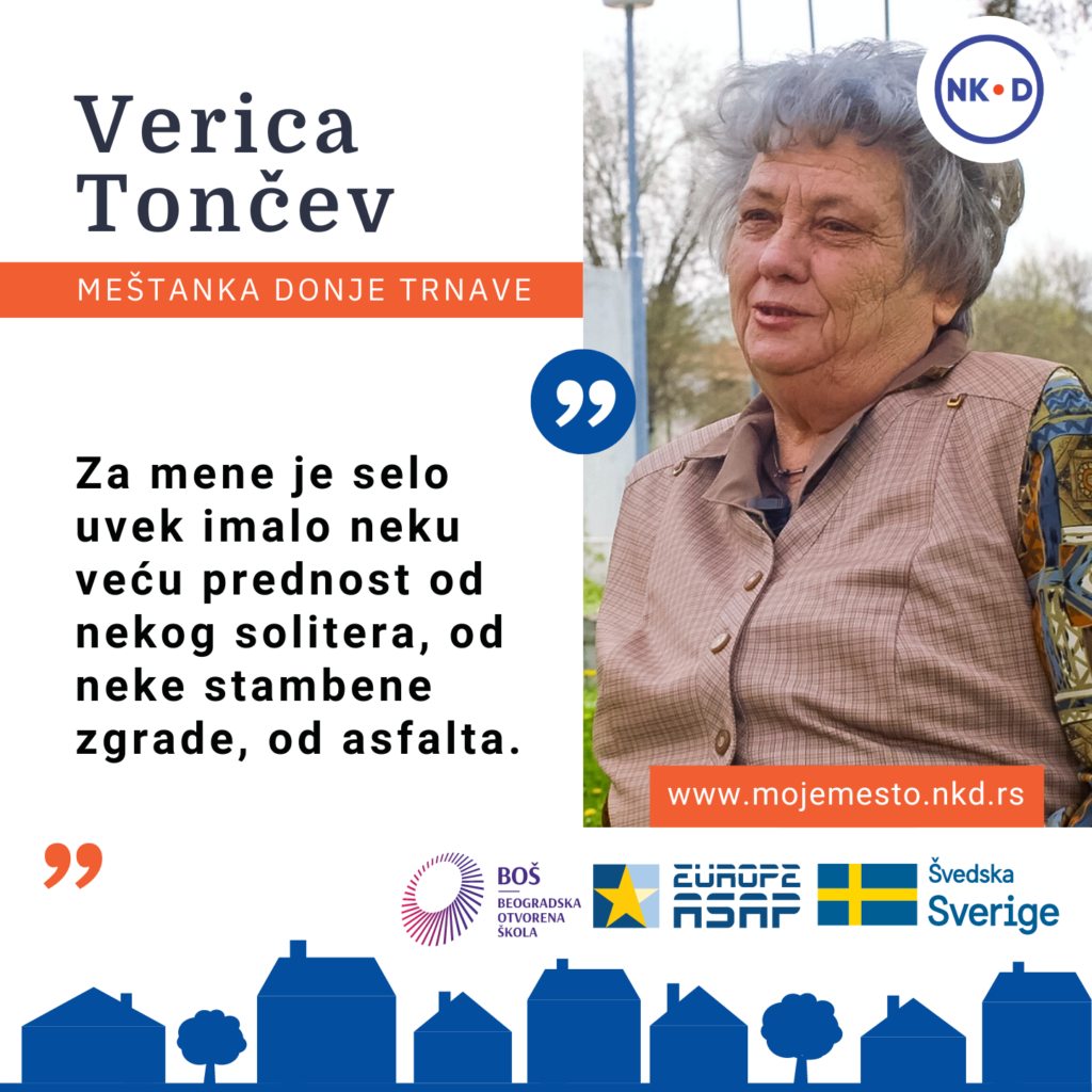 Verica Tončev, meštanka Donje Trnave